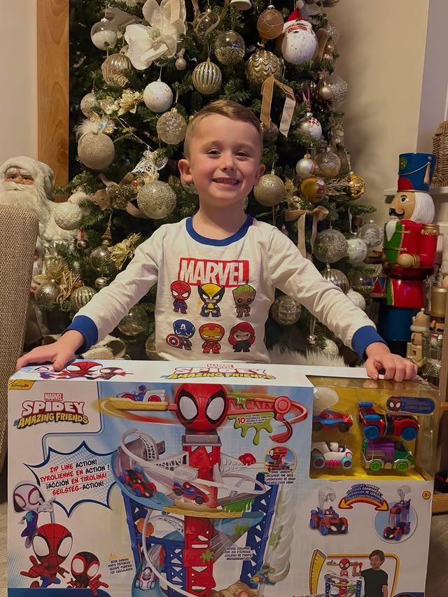 Instagram post by @the_flaherty_four for Jazwares. Caption reads: My boys are absolutely obsessed with their new....