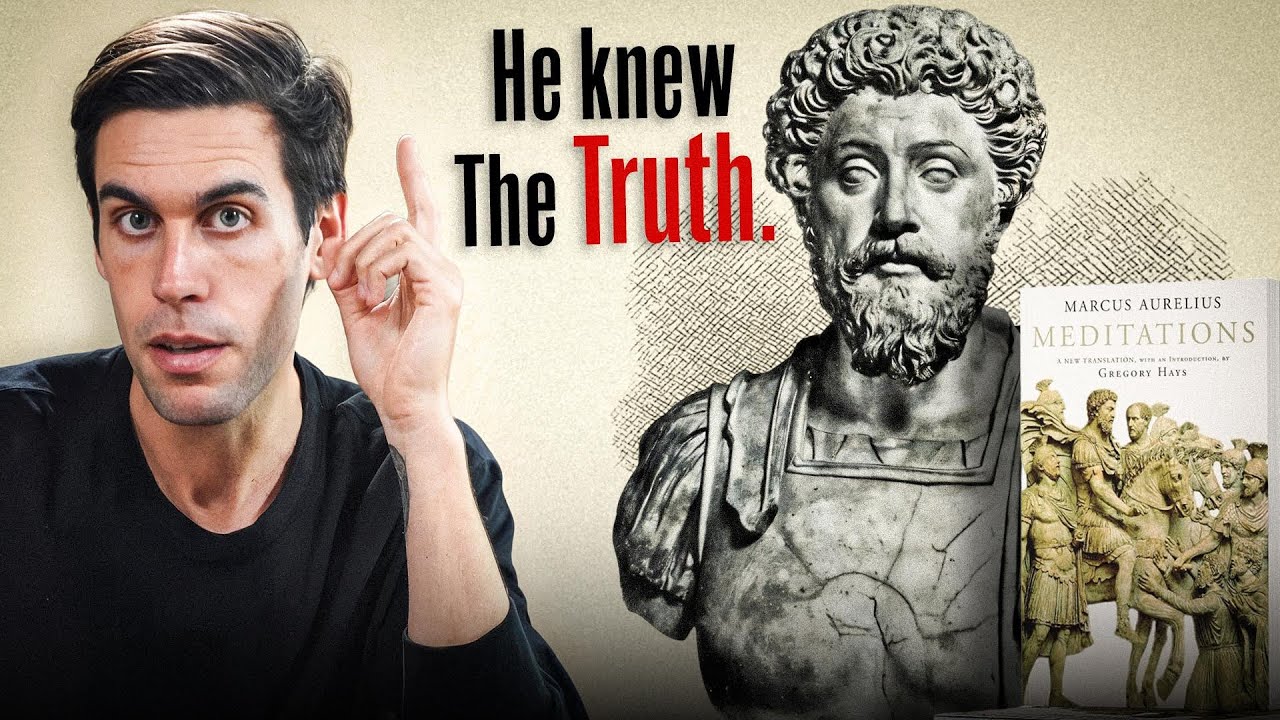 YouTube post by @DailyStoic for Daily Stoic. Caption reads: Why You Need To Read Meditations By Marcus....
