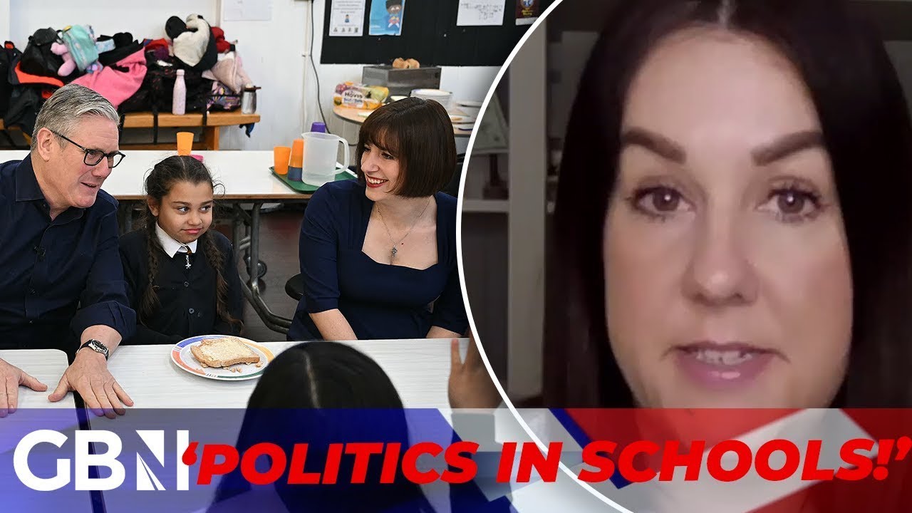 YouTube post by @GBNewsOnline for ExpressVPN. Caption reads: Lucy Connolly’s daughter BANNED from local school....