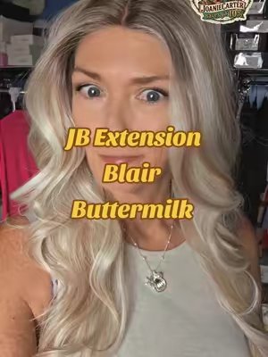 TikTok post by @cowgirl68j for JBSelect4U. Caption reads: Blair in Buttermilk is a sleek, head-turning style....
