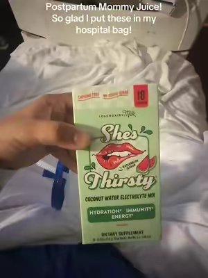 TikTok post by @heyyyymariaaaaa for Legendairy Milk. Caption reads: [...] C and Zinc and some B12 for energy!....