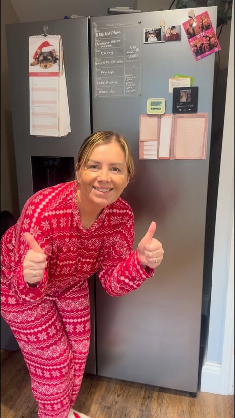 Instagram post by @maria_hewicks_home for SuperSavvyMe. Caption reads: Hosting Christmas always sounds fun until you....