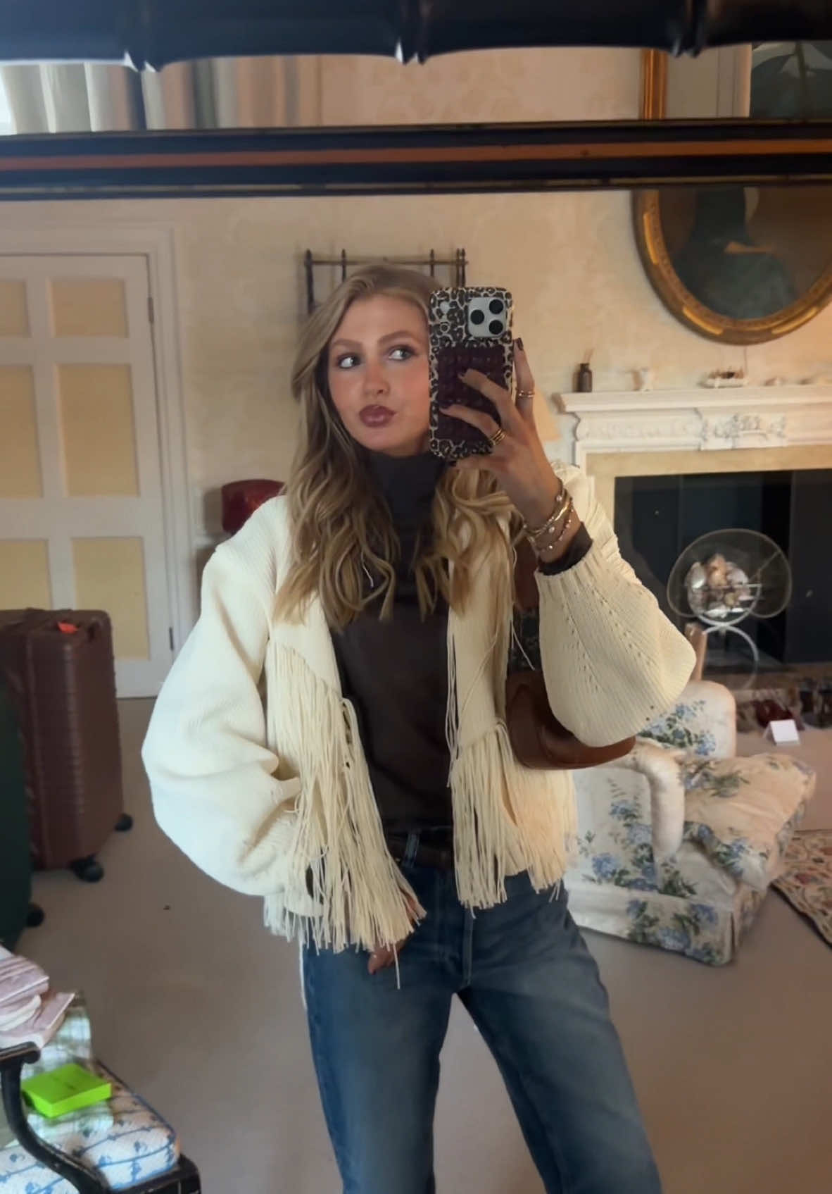 TikTok post by @halleykate for Sam Edelman. Caption reads: Said bye to Reed and hi to @Sam Edelman 🫶🫶🫶This....