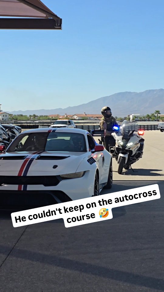 Instagram post by @americanmusclehd for Ford Performance. Caption reads: Nah but fr I smoked him on the course 😂😂🤣. He....