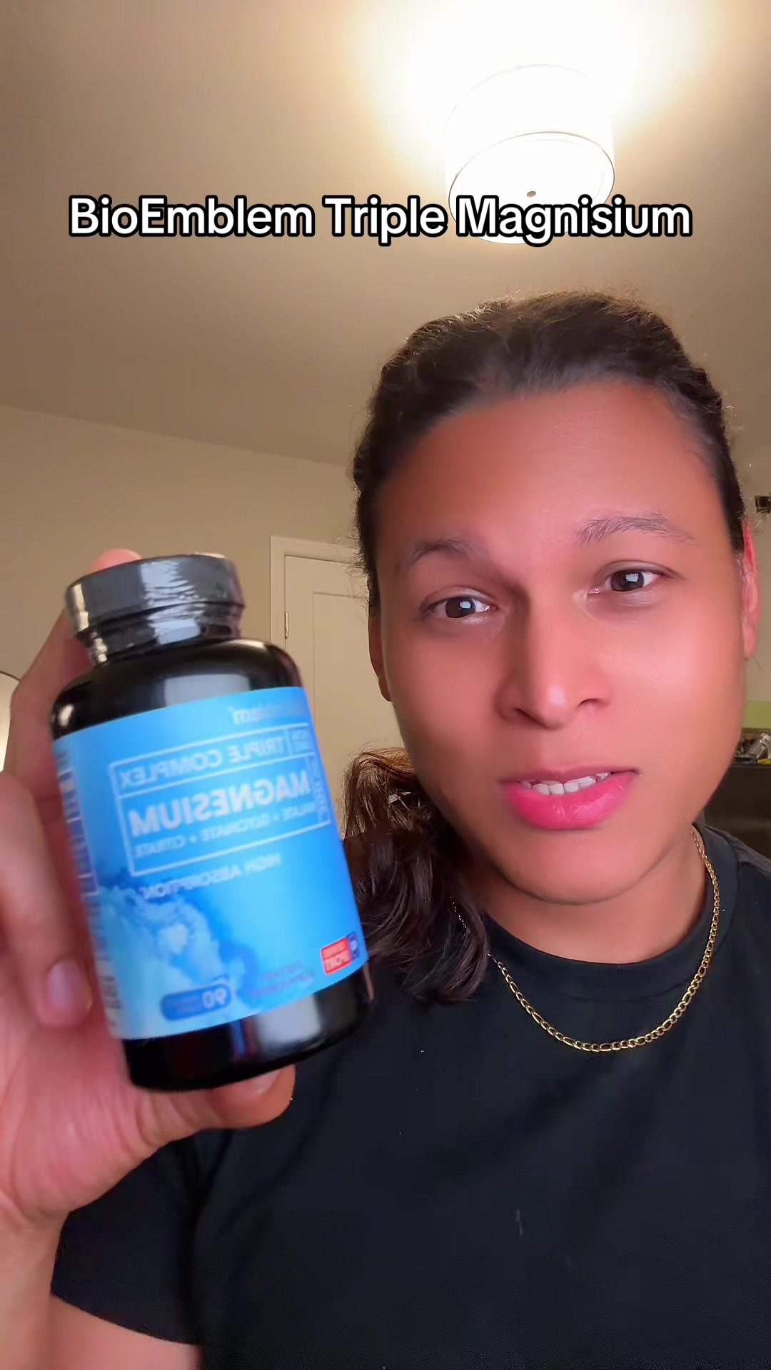 TikTok post by @wallyhoak for BioEmblem. Caption reads: @BioEmblem #magnesium #bioemblemmagnesium.