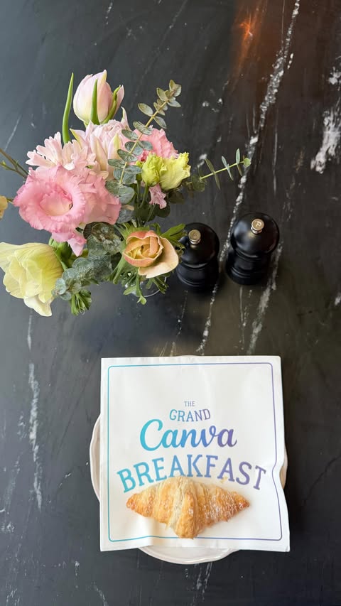 Instagram post by @katyaklema for Canva. Caption reads: in constant search of inspiration with @canva_uk....