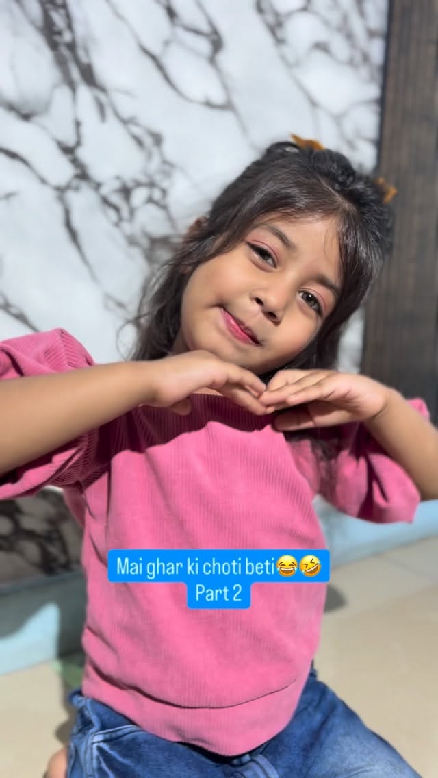 Instagram post by @shanvisjourney for Vasu Healthcare. Caption reads: Mai ghar ki choti beti😂🤣 part 2🤣 
Send karo....