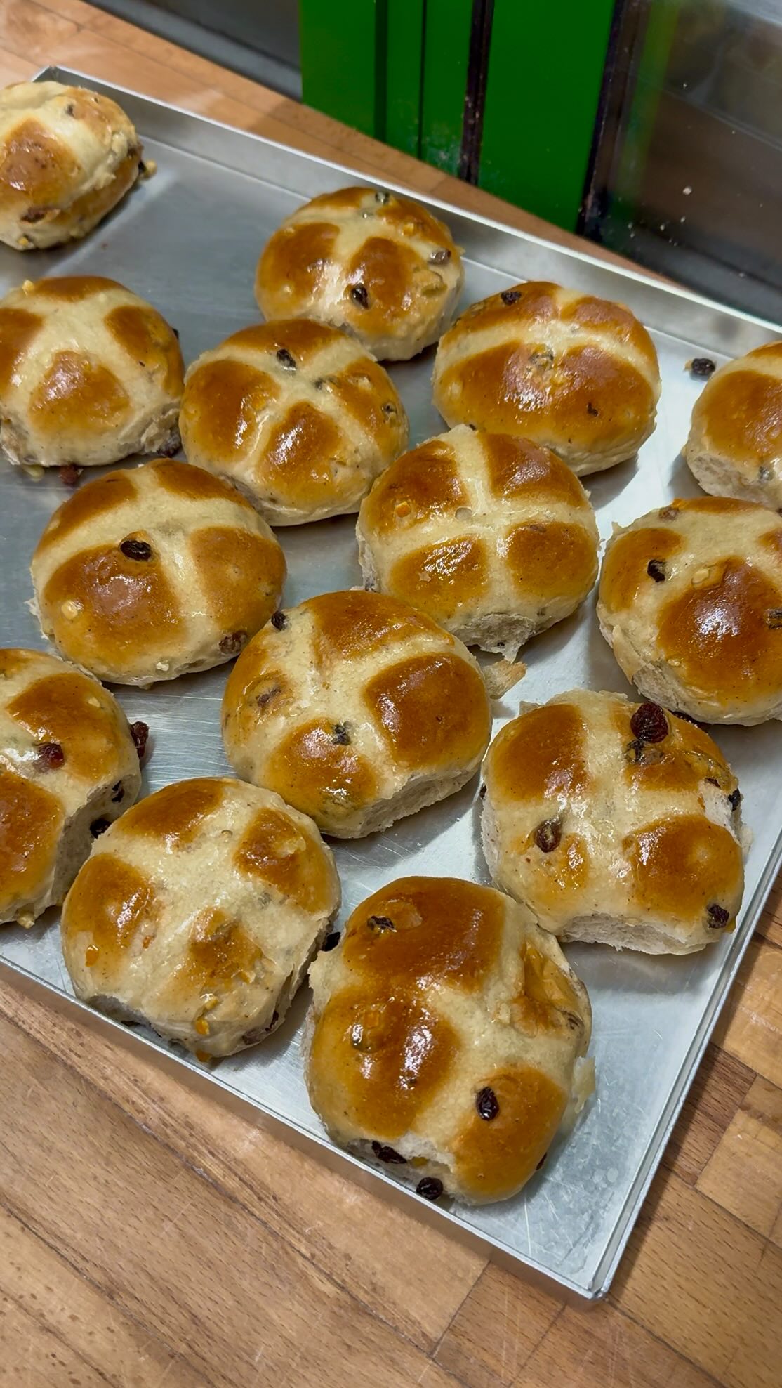 Instagram post by @nibblingldn for Bread Ahead. Caption reads: We always have the best time at @breadaheadbakery,....