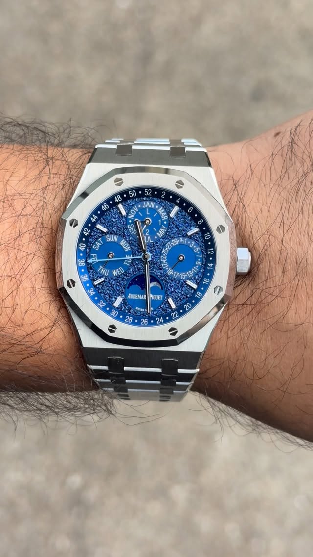 Instagram post by @samthejeweller for Audemars Piguet. Caption reads: Limited to 200 Pieces @audemarspiguet Royal Oak....