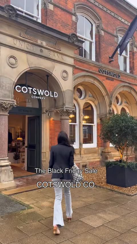 Instagram post by @thegrade2barn for The Cotswold Company. Caption reads: 🛑 Up to 40% off!!!! BLACK FRIDAY sale and more....