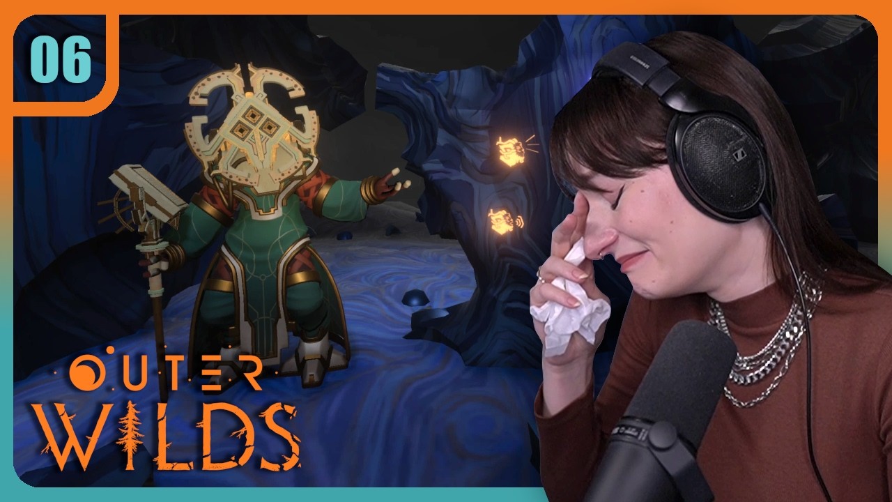 YouTube post by @WhimsyPsyche for The Oodie. Caption reads: Welcome to my first playthrough of Outer Wilds!....