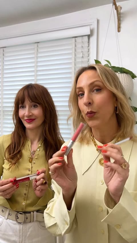 Instagram post by @belleandbunty for Trinny London. Caption reads: [...] hacks!!! ✨💄 Meet the brand new....