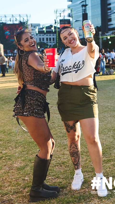 Instagram post by @camcoetzee for Smirnoff. Caption reads: [...] good vibes - responsibly enjoyed with....