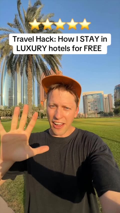 Instagram post by @jordentually for Experience Abu Dhabi. Caption reads: Enjoy 2 nights in a luxury hotel in Abu Dhabi with....