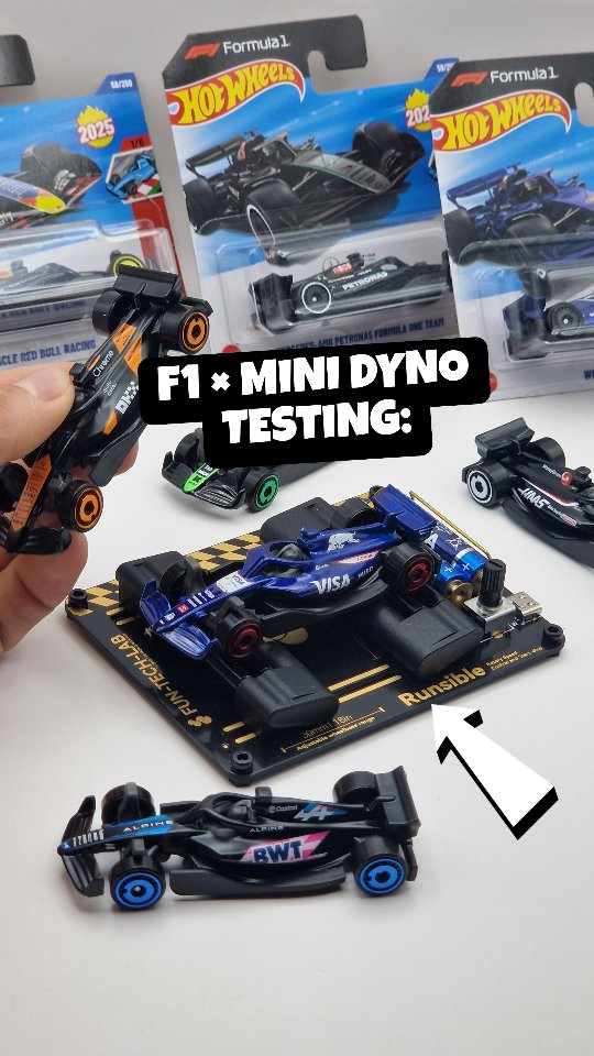 Instagram post by @toycarsaddict_daily for Hot Wheels. Caption reads: [😱💥💯]-> WORLD SMALLEST DYNO? 💪💪💪
.
Yep, THIS....