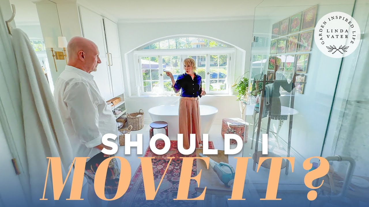 YouTube post by @LindaVater for Manukora. Caption reads: Should I Move This Furniture Or Not? 🌿.