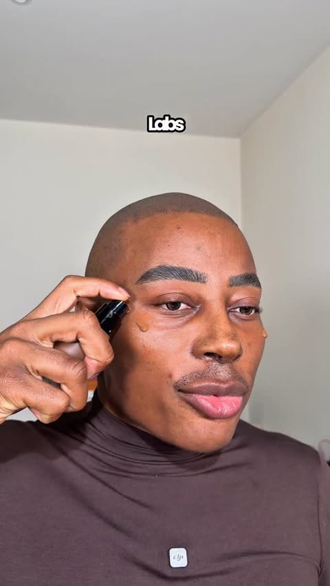 Instagram post by @garythompson for Haus Labs. Caption reads: If you want the most expensive looking skin this....