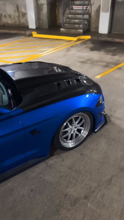 Instagram post by @c2customs for Full Throttle Addicts. Caption reads: Static? Air? Either way, it sits right. - - - /....