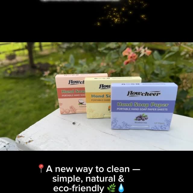 Instagram post by @1arzus_diary for Flowcheer. Caption reads: A new way to clean — simple, natural &....