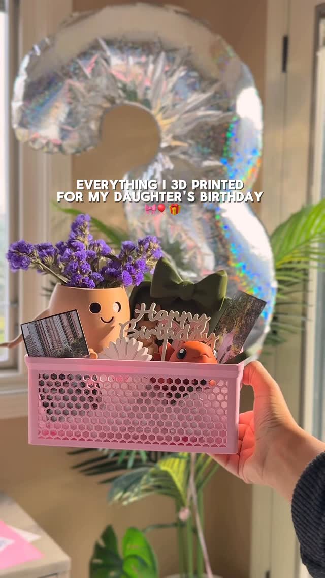 Instagram post by @noordoesthings for Bambu Lab. Caption reads: I’ve been having way too much fun with my 3D....