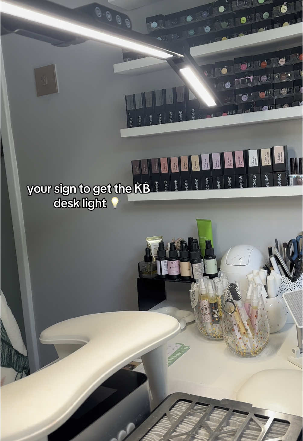 TikTok post by @maisiejacksonbeauty for Katie Barnes Tool Range. Caption reads: BACK IN STOCK FINALLY ! 💅🏼 Don’t miss out guys....