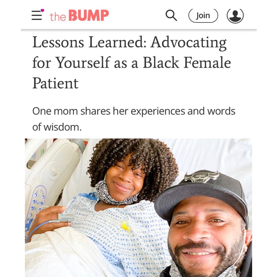 Instagram post by @dellahsjubilation for The Bump. Caption reads: [Article linked in profile] Under treatment in....