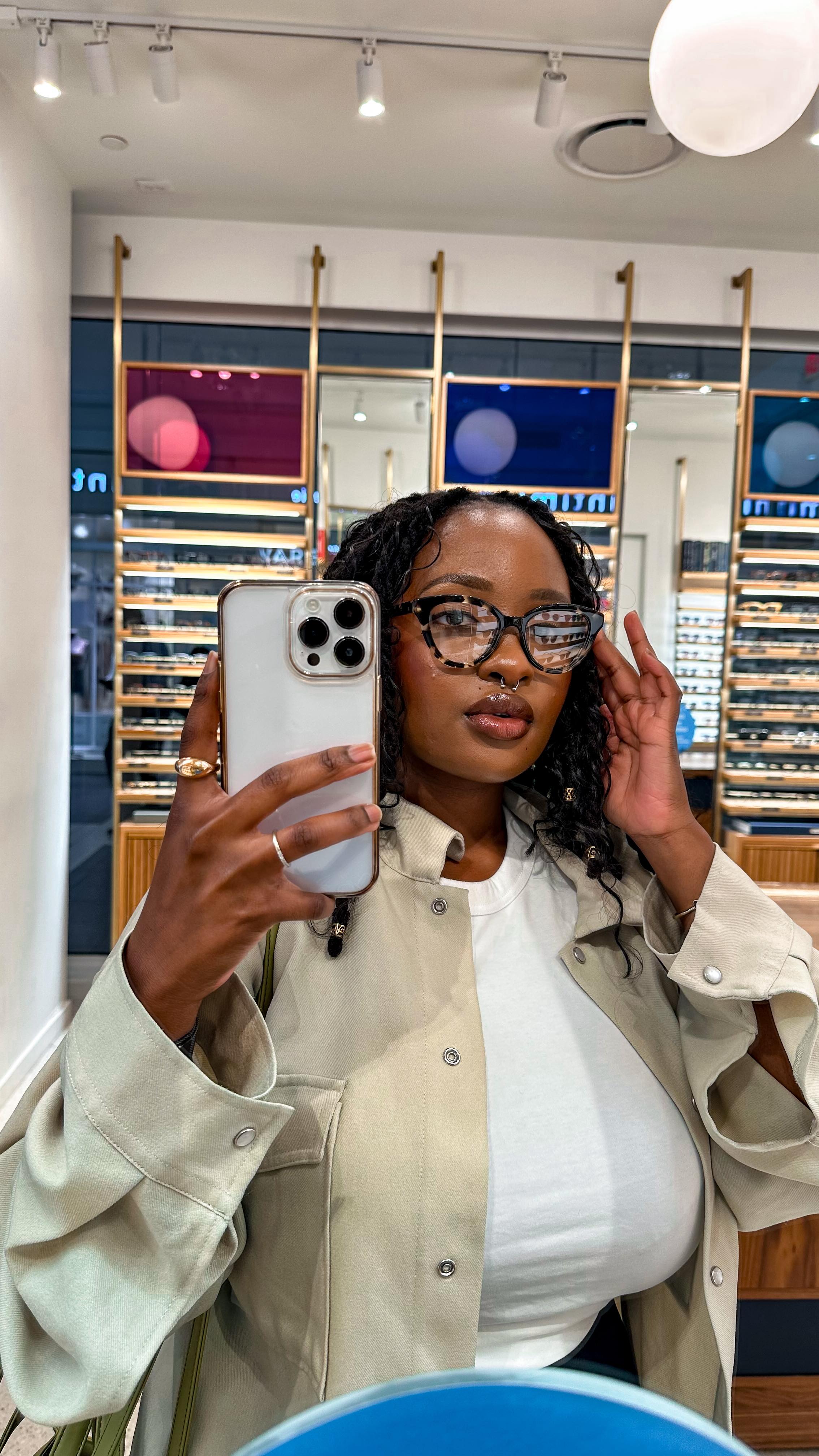 Instagram post by @buciie_m for Warby Parker. Caption reads: [...] wear glasses, so let’s go shopping!....