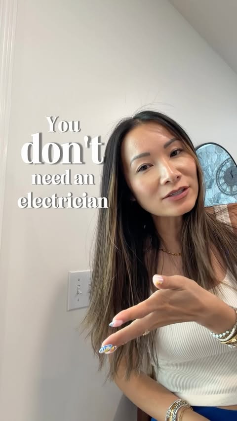 Instagram post by @wild.hearts.home for The Home Depot. Caption reads: You don’t need an electrician. You just need me to....