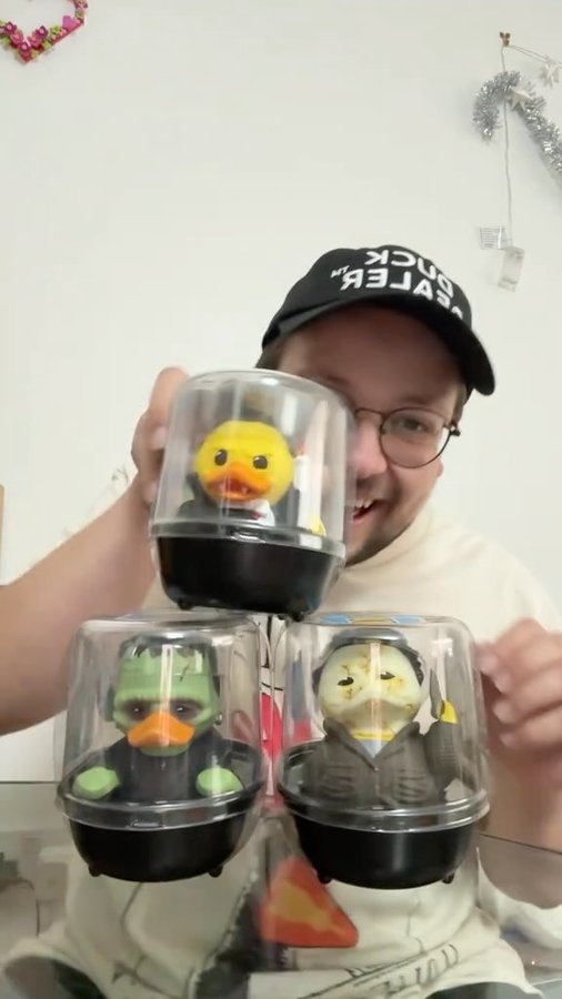 Instagram post by @dheanasaur for Numskull Designs. Caption reads: [...] a happy day when I get new....