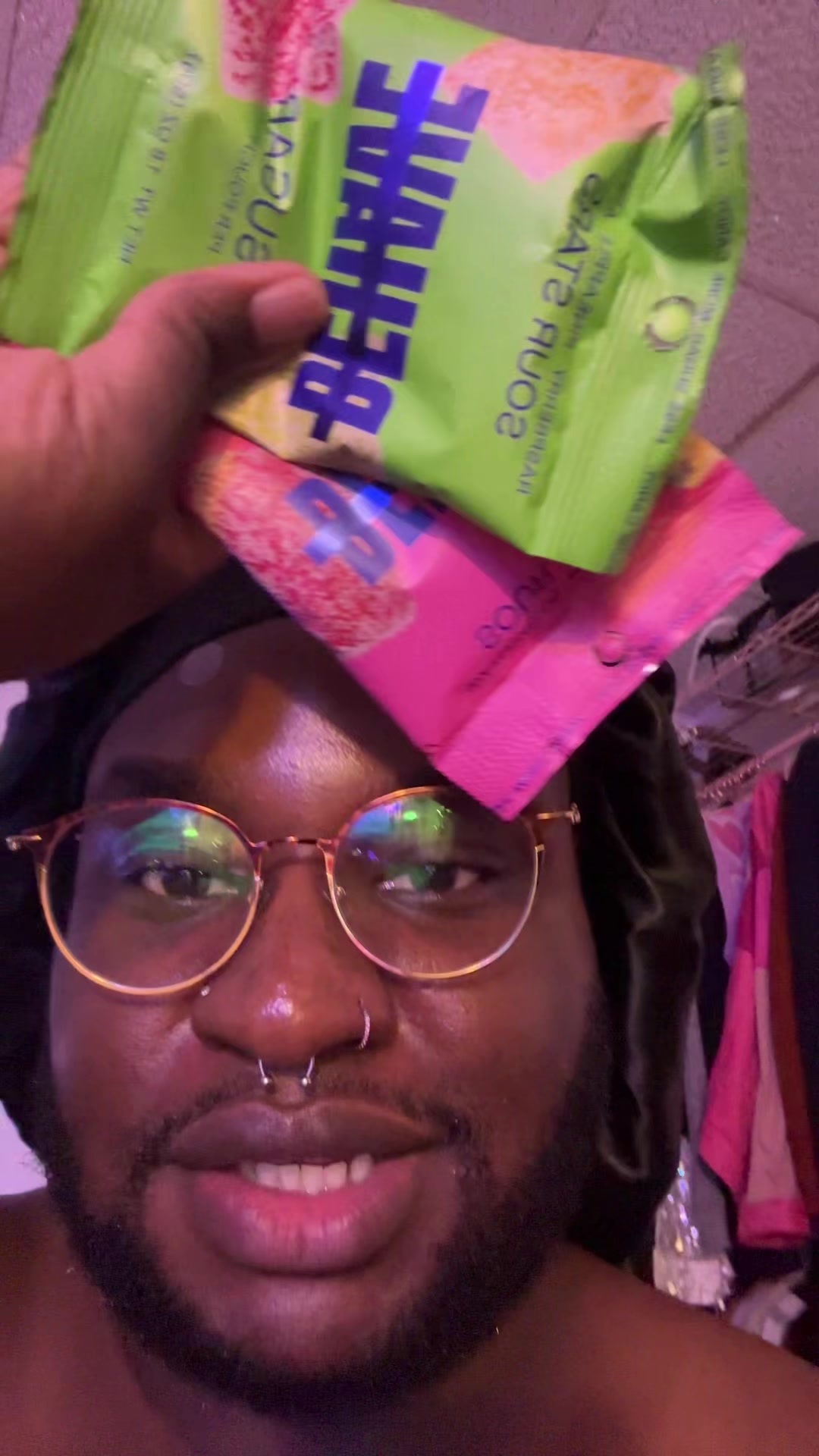 TikTok post by @poorlildarkbxyy for BEHAVE. Caption reads: @BEHAVE Candy…imam need some more. NEOW....