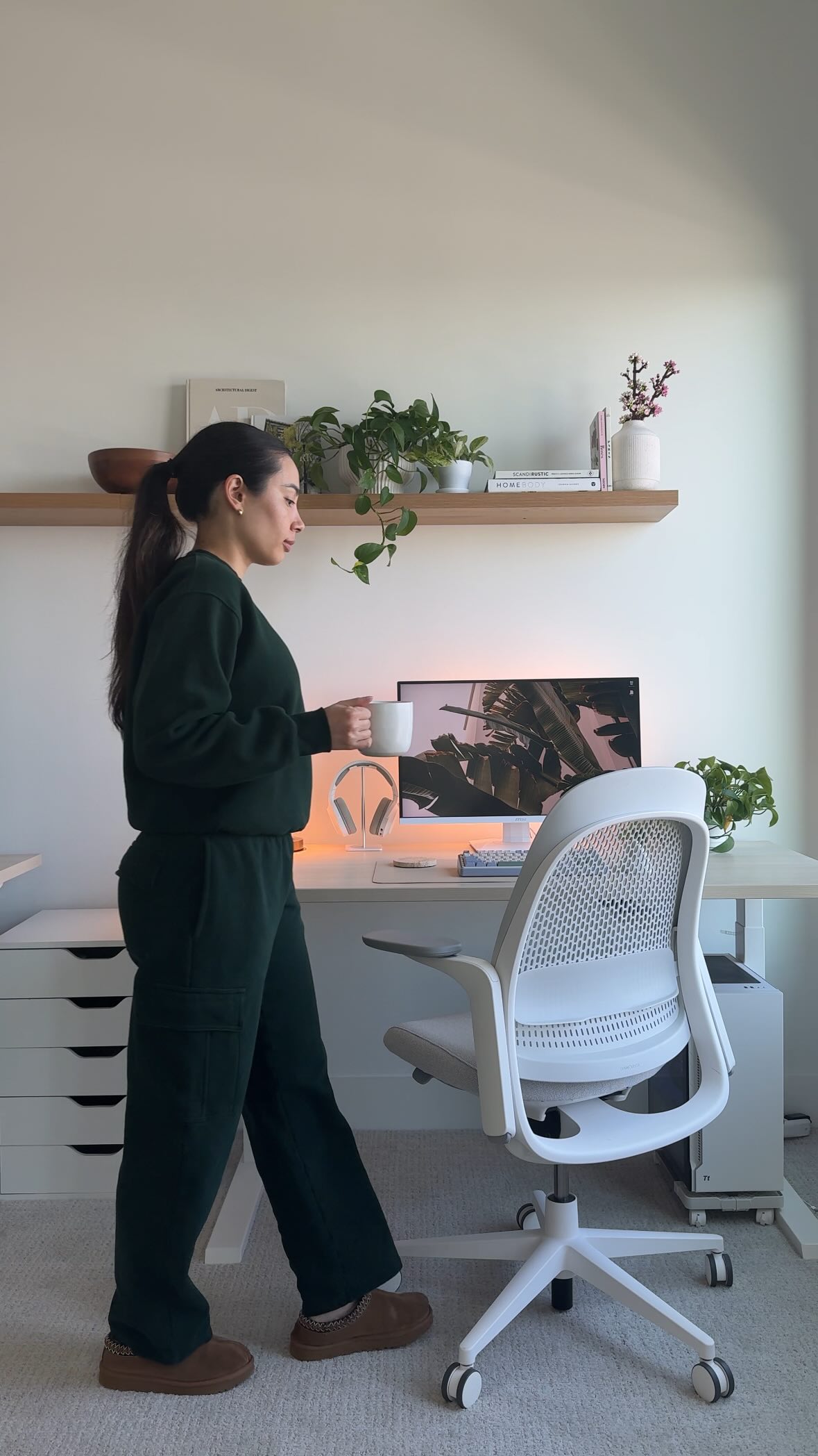 Instagram post by @arabella.stokes for Belkin. Caption reads: lightning fast charging + sleek aesthetics with....