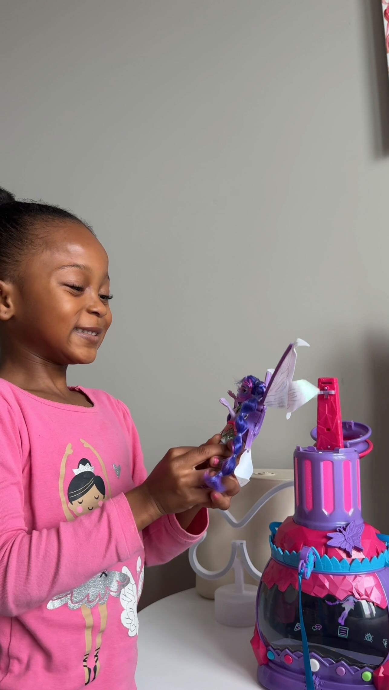 Instagram post by @stehfuhnee_ for Just Play. Caption reads: #ad | Cadence and Wren, the Holobrite Pixie, are....