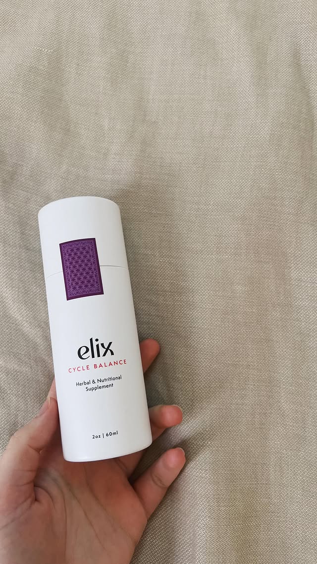 Instagram post by @sustainablesabs for Elix. Caption reads: [...] my period is on its way, I’ve been adding....