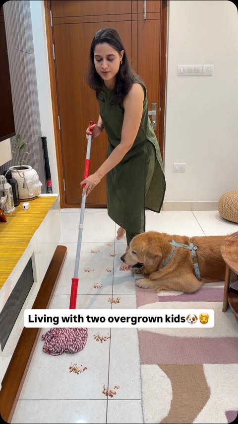 Instagram post by @golden_pabloescobark for Nimyle. Caption reads: [...] Good thing cleanup is never a worry with....