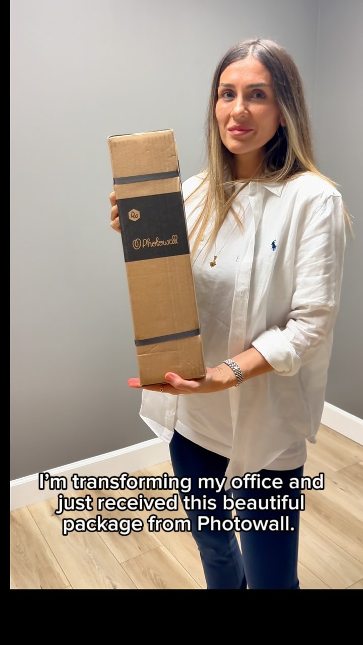 Instagram post by @iambusracandan for Photowall. Caption reads: Just finished a little makeover with this stunning....