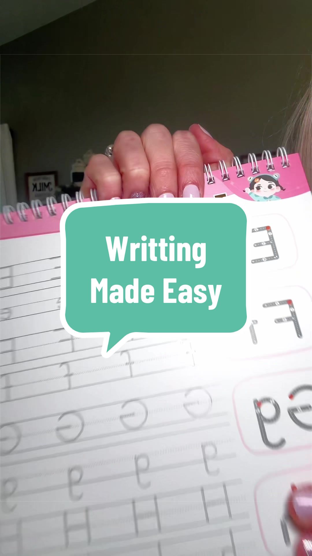 TikTok post by @sbrown2325 for TIMETOME. Caption reads: Mamas make learning to write fun and easy!....