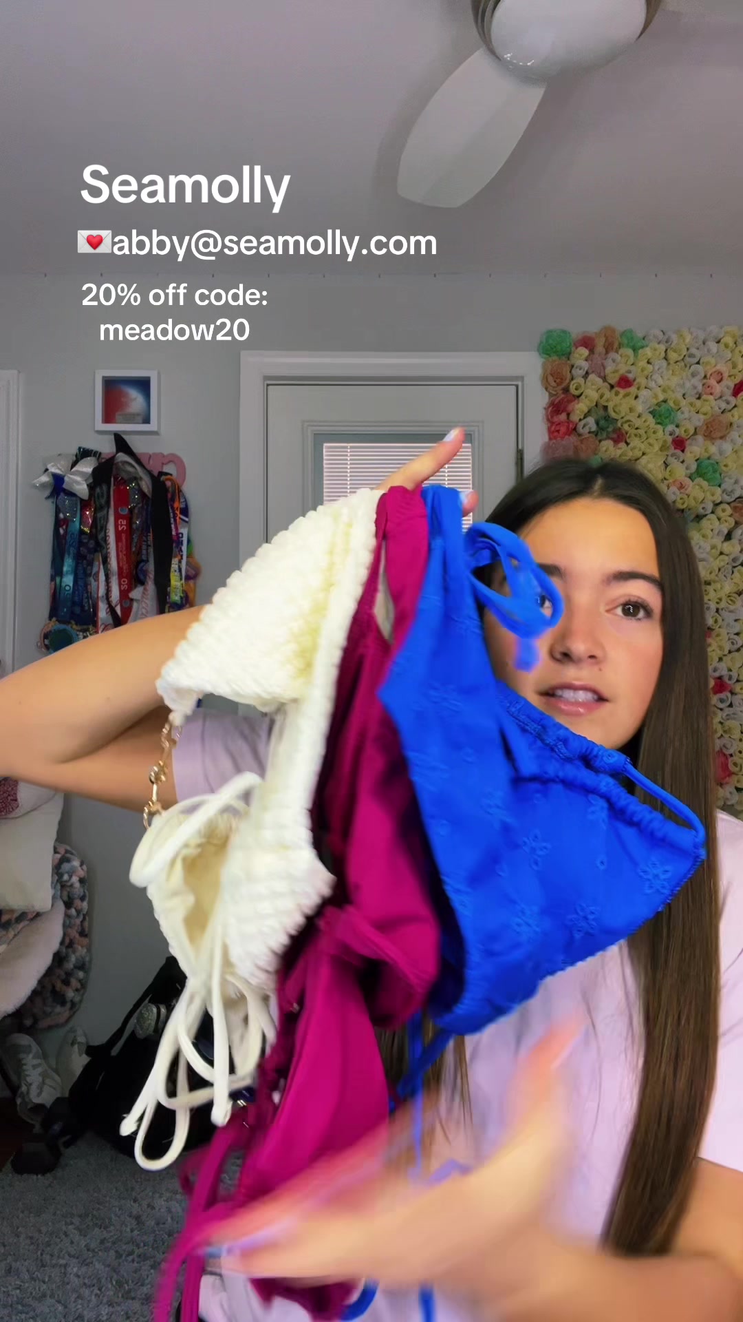 TikTok post by @meadow.desiree for Seamolly. Caption reads: Hope this helps! 😁 @Seamolly @Seamolly PR....