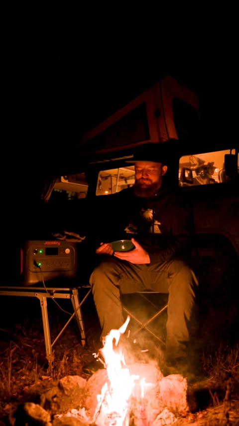 Instagram post by @ethyl_on_the_road for Jackery. Caption reads: [...] the difference. Happy Thanksgiving. 🍂....