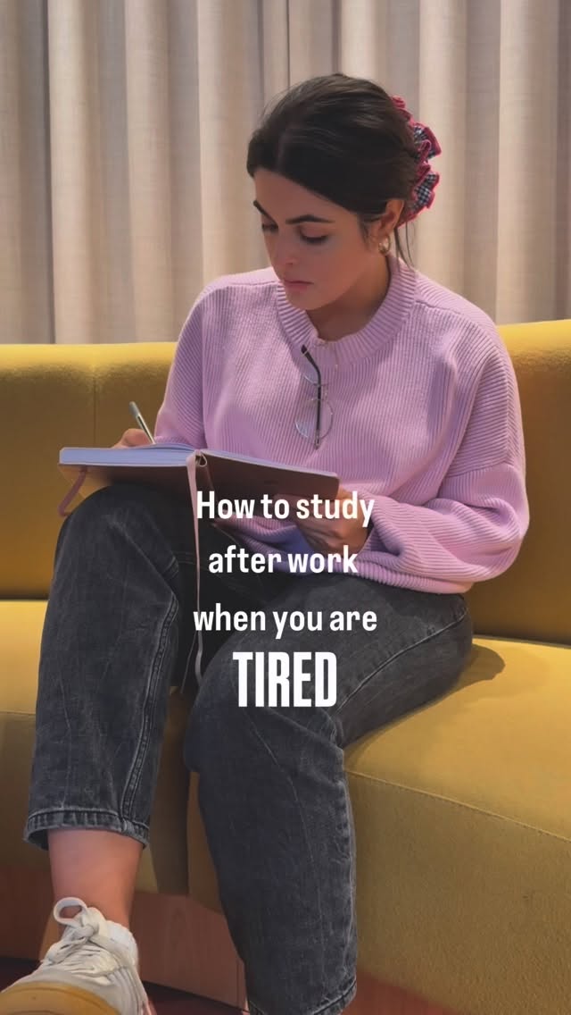 Instagram post by @inesmdsr for Clever Fox. Caption reads: I get this question a lot: “How do you study after....
