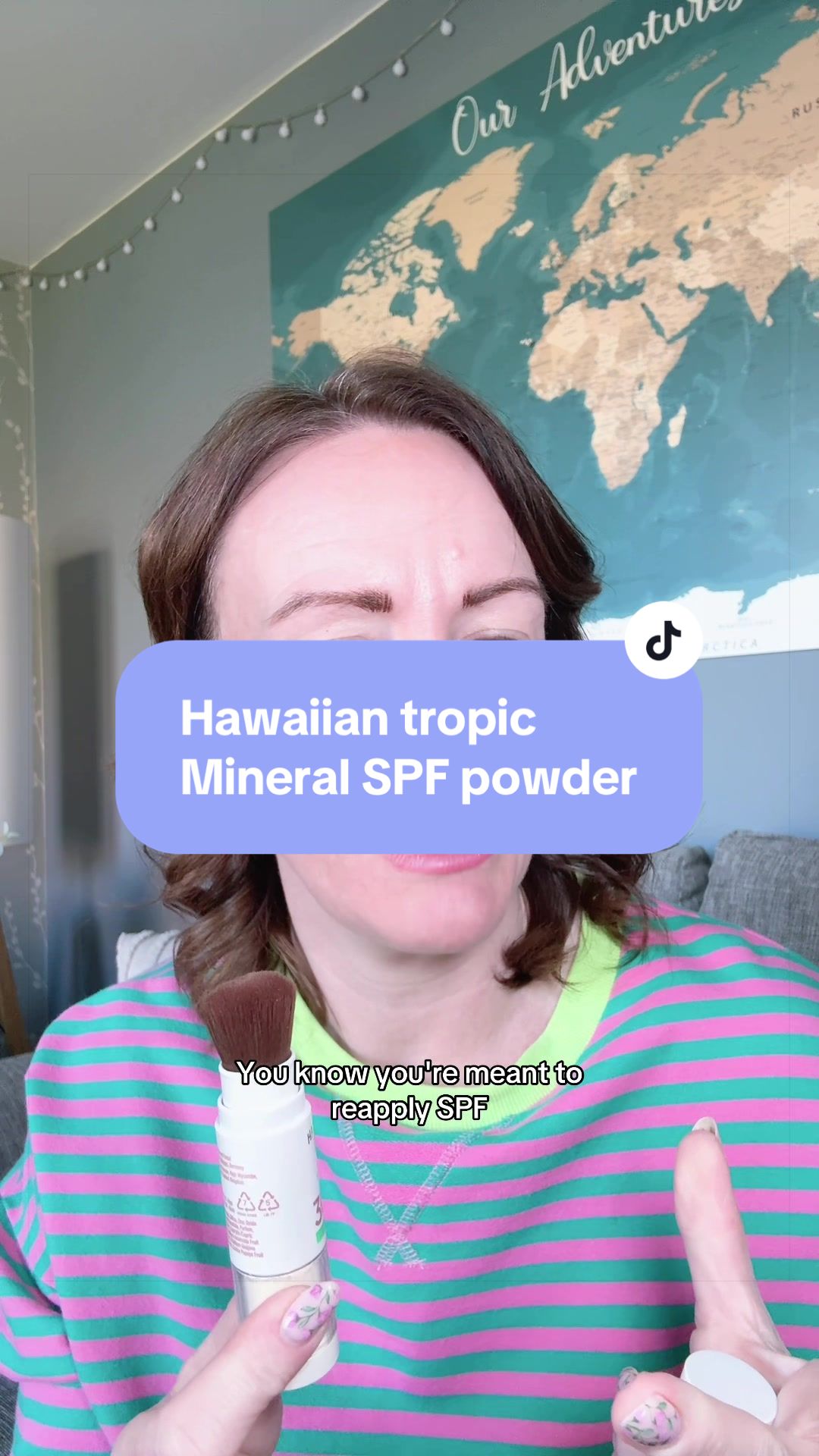 TikTok post by @lucy_bs_life for Hawaiian Tropic. Caption reads: [...] without ruining your luck @Hawaiian Tropic....