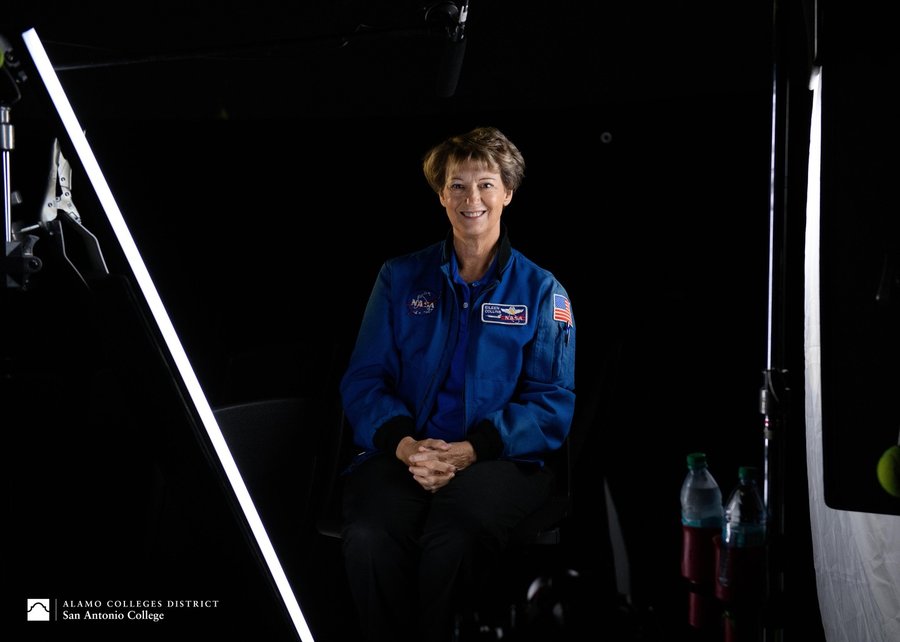 Instagram post by @sanantoniocollege for NASA. Caption reads: [...] screening in person, joined by fellow @nasa....