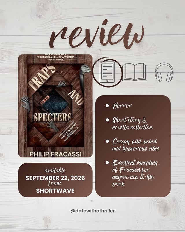 Instagram post by @datewithathriller for NetGalley. Caption reads: [...] 👏 Thank you @shortwavebooks and @netgalley....