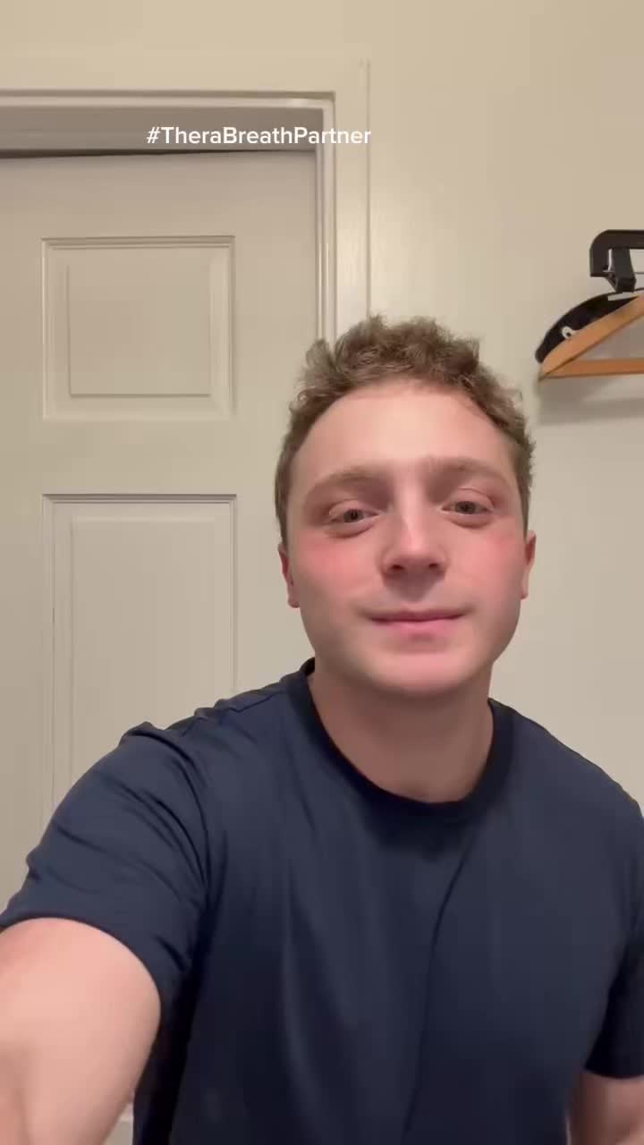 TikTok post by @octopusslover8 for TheraBreath. Caption reads: #TheraBreathPartner When @TheraBreath US meets....