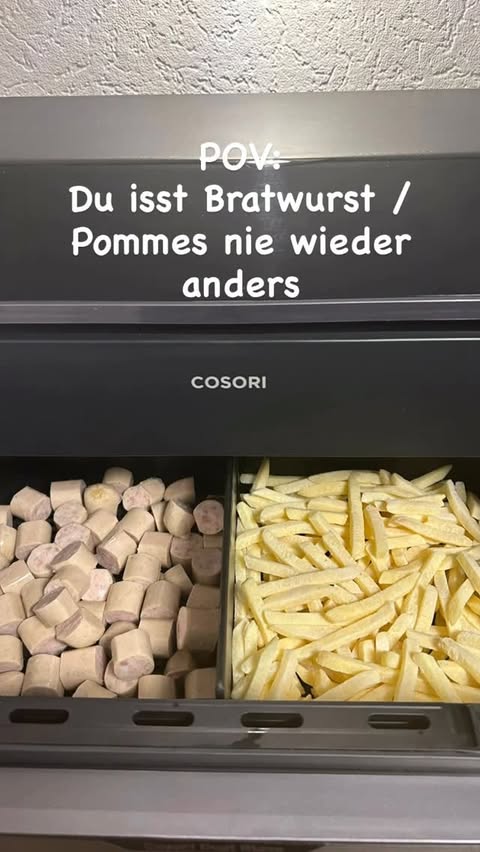 Instagram post by @meinehlf for COSORI. Caption reads: [...] Markeninhalt / Verlinkung....