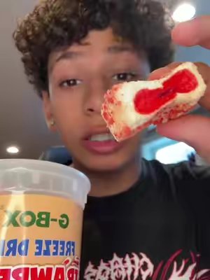 TikTok post by @advertisingwithdarren for G-Box Freeze Dried Candy. Caption reads: [...] #freezedried #freezedriedcandy @G-Box Freeze....