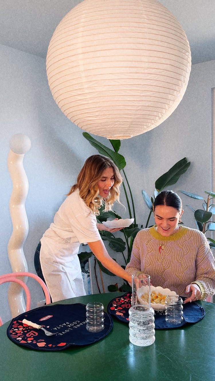 Instagram post by @martinapinto for Barilla. Caption reads: Pasta Barilla a forma di cuore è il formato....