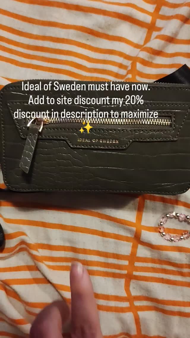 Instagram post by @frannola for idealofsweden. Caption reads: This purse is on sale plus @idealofsweden is....