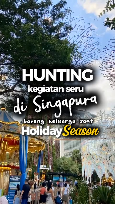 Instagram post by @isviandina for VisitSingapore. Caption reads: Tahun ini udah 3x ke Singapore bareng anak-anak....