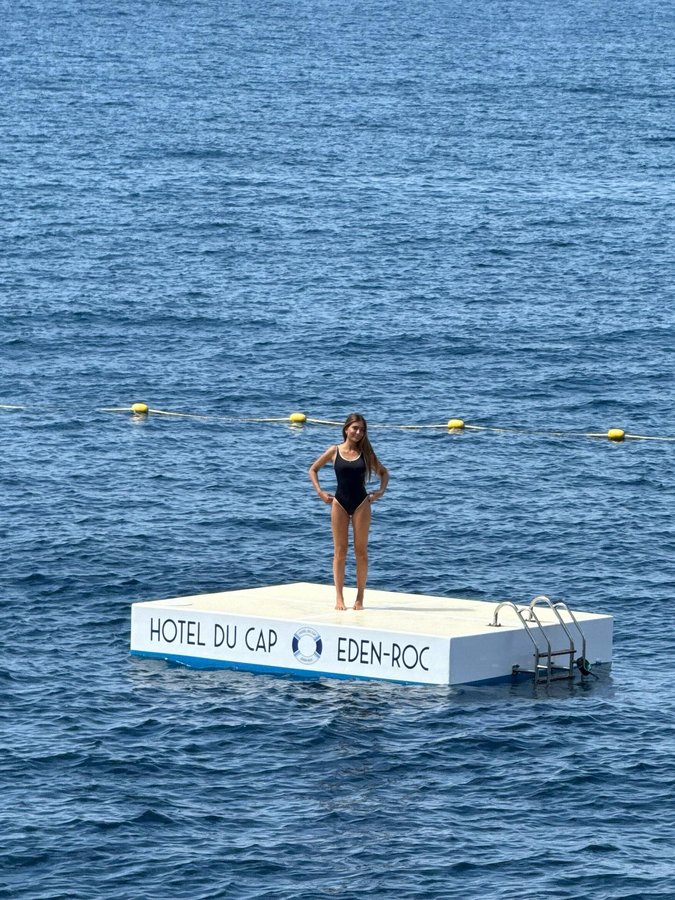 Instagram post by @margotsustrac for Few Moda. Caption reads: unposted from south of france 

* collaboration....