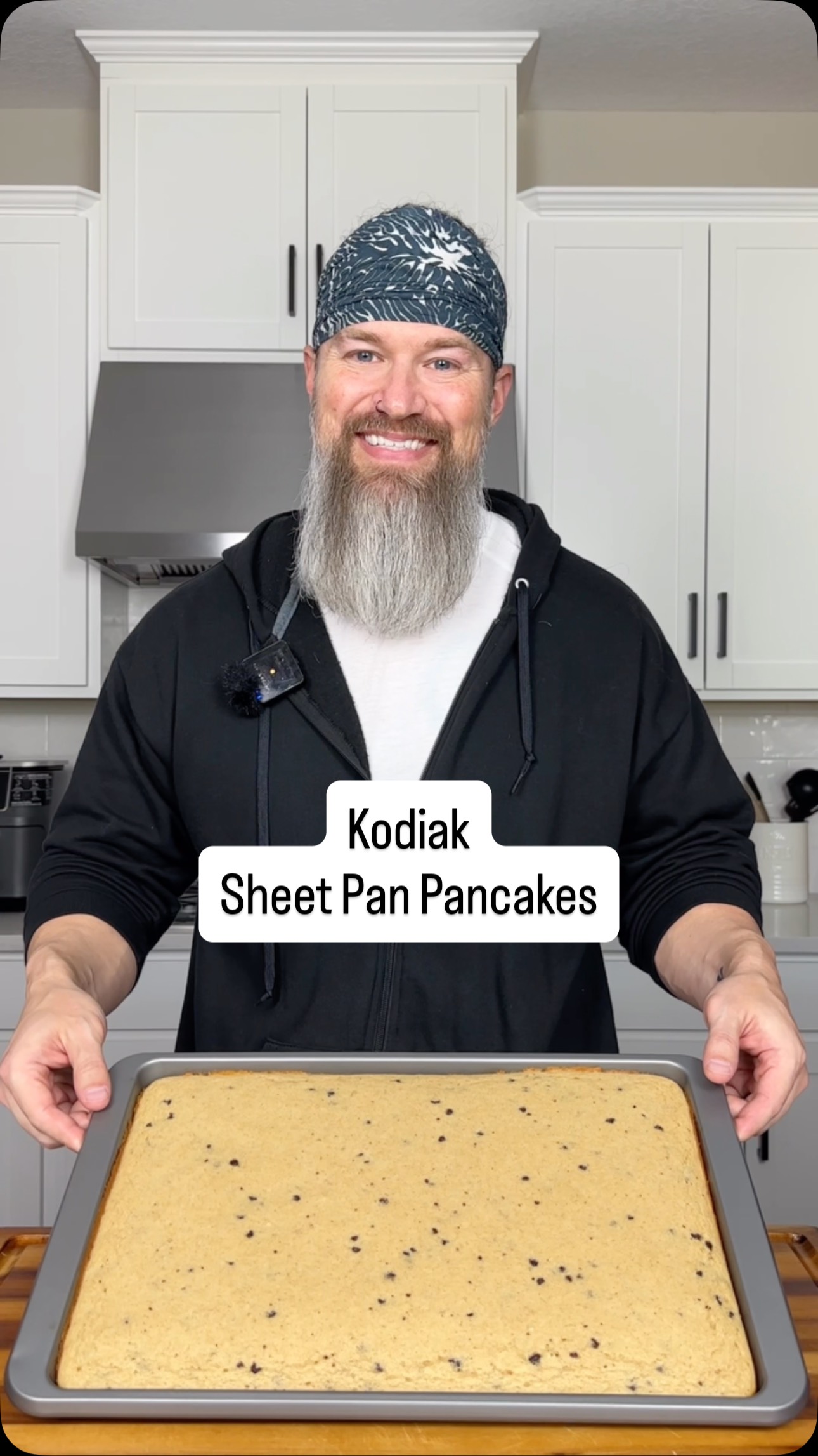 Instagram post by @zachcoen for Kodiak Cakes. Caption reads: What would you top your Kodiak pancakes with?....